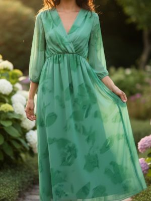 Vestido gasa estampado Mod.7042